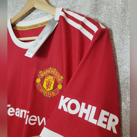 Manchester United Authentic Adidas Soccer Jersey 2021-22 Home Men’s S H31090 - Picture 3 of 7